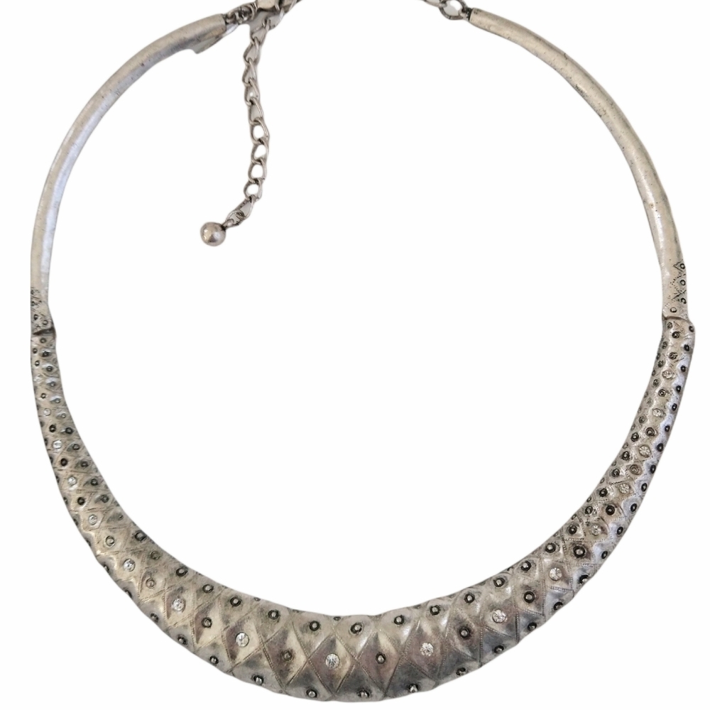 Chico's Burnished Silver tone Necklace